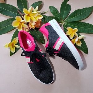 MICHAEL KORS KEATON STRIPE SNEAKERS